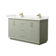 thumbnail image 1 of Wyndham Collection WCF414160DLZC2UNSMXX Strada 60" Free Standing Double Basin Vanity Set -, 1 of 7