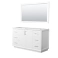 thumbnail image 1 of Wyndham Collection WCF414160SWHCXSXXM58 Strada 59" Single Free Standing Vanity Cabinet -, 1 of 7