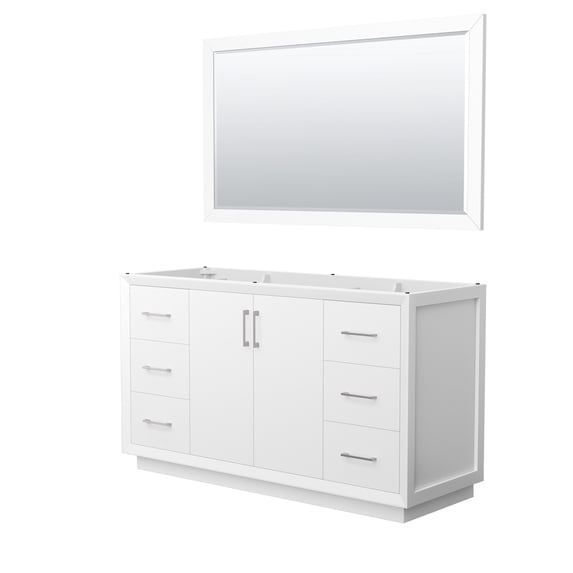 Wyndham Collection WCF414160SWHCXSXXM58 Strada 59" Single Free Standing Vanity Cabinet -