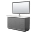thumbnail image 1 of Wyndham Collection WCF414160SKGWQUNSM58 Strada 60" Free Standing Single Basin Vanity Set -, 1 of 7