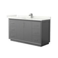 thumbnail image 1 of Wyndham Collection WCF414160SKGGTUNSMXX Strada 60" Free Standing Single Basin Vanity Set -, 1 of 7