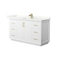 thumbnail image 1 of Wyndham Collection WCF414160SWZGTUNSMXX Strada 60" Free Standing Single Basin Vanity Set -, 1 of 7