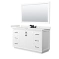 thumbnail image 1 of Wyndham Collection WCF414160SWBWQUS3M58 Strada 60" Free Standing Single Basin Vanity Set -, 1 of 7