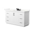 thumbnail image 1 of Wyndham Collection Wcf414160s-Qtz-Us3mxx Strada 60" Free Standing Single Basin Vanity Set, 1 of 7