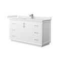 thumbnail image 1 of Wyndham Collection WCF414160SWHWCUNSMXX Strada 60" Free Standing Single Basin Vanity Set -, 1 of 7