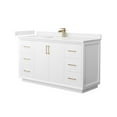 thumbnail image 1 of Wyndham Collection WCF414160SWZC2UNSMXX Strada 60" Free Standing Single Basin Vanity Set -, 1 of 7