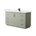 thumbnail image 1 of Wyndham Collection WCF414160SLBC2UNSMXX Strada 60" Free Standing Single Basin Vanity Set -, 1 of 7