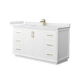 thumbnail image 1 of Wyndham Collection WCF414160SWZWCUNSMXX Strada 60" Free Standing Single Basin Vanity Set -, 1 of 7