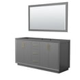 thumbnail image 1 of Wyndham Collection Wcf414166d-Cxsxx-M58 Strada 65" Double Free Standing Vanity Cabinet -, 1 of 7