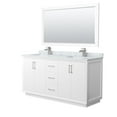 thumbnail image 1 of Wyndham Collection WCF414166DWHCMUNSM58 Strada 66" Free Standing Double Basin Vanity Set -, 1 of 7