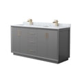 thumbnail image 1 of Wyndham Collection WCF414166DGZCMUNSMXX Strada 66" Free Standing Double Basin Vanity Set -, 1 of 7