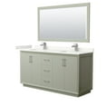 thumbnail image 1 of Wyndham Collection Wcf414166d-Qtz-Unsm58 Strada 66" Free Standing Double Basin Vanity Set, 1 of 7
