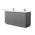 thumbnail image 1 of Wyndham Collection Wcf414166d-Qtz-Unsmxx Strada 66" Free Standing Double Basin Vanity Set, 1 of 7
