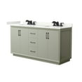 thumbnail image 1 of Wyndham Collection WCF414166DLBGTUS3MXX Strada 66" Free Standing Double Basin Vanity Set -, 1 of 7