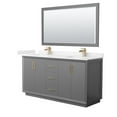 thumbnail image 1 of Wyndham Collection WCF414166DGZC2UNSM58 Strada 66" Free Standing Double Basin Vanity Set -, 1 of 7