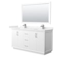 thumbnail image 1 of Wyndham Collection WCF414166DWHC2UNSM58 Strada 66" Free Standing Double Basin Vanity Set -, 1 of 7