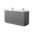 thumbnail image 1 of Wyndham Collection WCF414166DKGC2UNSMXX Strada 66" Free Standing Double Basin Vanity Set -, 1 of 7