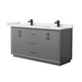 thumbnail image 1 of Wyndham Collection WCF414166DGBWCUNSMXX Strada 66" Free Standing Double Basin Vanity Set -, 1 of 7