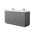thumbnail image 1 of Wyndham Collection WCF414166DGZWCUNSMXX Strada 66" Free Standing Double Basin Vanity Set -, 1 of 7