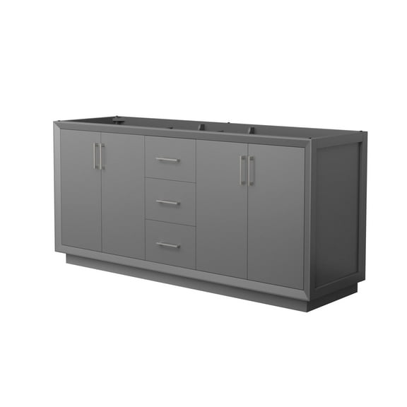 Wyndham Collection Wcf414172d-Cxsxx-Mxx Strada 71" Double Free Standing Vanity Cabinet