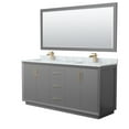 thumbnail image 1 of Wyndham Collection WCF414172DGZCMUNSM70 Strada 72" Free Standing Double Basin Vanity Set -, 1 of 7