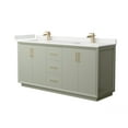 thumbnail image 1 of Wyndham Collection Wcf414172d-Qtz-Unsmxx Strada 72" Free Standing Double Basin Vanity Set, 1 of 7