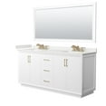 thumbnail image 1 of Wyndham Collection Wcf414172d-Qtz-Us3m70 Strada 72" Free Standing Double Basin Vanity Set, 1 of 7