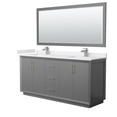 thumbnail image 1 of Wyndham Collection WCF414172DKGWCUNSM70 Strada 72" Free Standing Double Basin Vanity Set -, 1 of 7