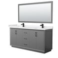 thumbnail image 1 of Wyndham Collection WCF414172DGBWCUNSM70 Strada 72" Free Standing Double Basin Vanity Set -, 1 of 7