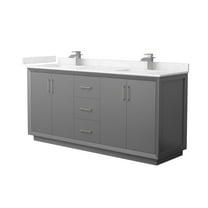 Wyndham Collection Wcf414172d-Vca-Unsmxx Strada 72" Free Standing Double Basin Vanity Set
