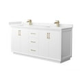 thumbnail image 1 of Wyndham Collection WCF414172DWZC2UNSMXX Strada 72" Free Standing Double Basin Vanity Set -, 1 of 7