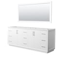 thumbnail image 1 of Wyndham Collection WCF414184DWHCXSXXM70 Strada 83" Double Free Standing Vanity Cabinet -, 1 of 7