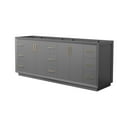 thumbnail image 1 of Wyndham Collection Wcf414184d-Cxsxx-Mxx Strada 83" Double Free Standing Vanity Cabinet, 1 of 7