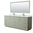 thumbnail image 1 of Wyndham Collection Wcf414184d-Nat-Unsm70 Strada 84" Free Standing Double Basin Vanity Set, 1 of 7