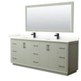 thumbnail image 1 of Wyndham Collection Wcf414184d-Qtz-Unsm70 Strada 84" Free Standing Double Basin Vanity Set, 1 of 7