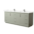 thumbnail image 1 of Wyndham Collection WCF414184DLGGTUNSMXX Strada 84" Free Standing Double Basin Vanity Set -, 1 of 7