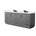 thumbnail image 1 of Wyndham Collection WCF414184DGBWQUS3MXX Strada 84" Free Standing Double Basin Vanity Set -, 1 of 7