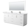 thumbnail image 1 of Wyndham Collection WCF414184DWHWCUNSM70 Strada 84" Free Standing Double Basin Vanity Set -, 1 of 7