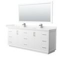 thumbnail image 1 of Wyndham Collection WCF414184DWHC2UNSM70 Strada 84" Free Standing Double Basin Vanity Set -, 1 of 7