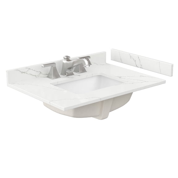 Wyndham Collection Wcfqc330stopuns-Q 30" Quartz Vanity Top - Giotto Quartz