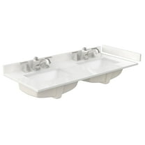 Wyndham Collection Wcfqc348dtopuns-Q 48" Quartz Vanity Top - White