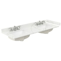 Wyndham Collection Wcfqc360dtopuns-Q 60" Quartz Vanity Top - Giotto Quartz