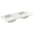 thumbnail image 1 of Wyndham Collection Wcfqc360dtopuns-Q 60" Quartz Vanity Top - White, 1 of 1