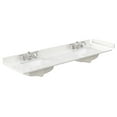 thumbnail image 1 of Wyndham Collection WCFQC372DTOPUNSWQ 72" Quartz Vanity Top - White, 1 of 3