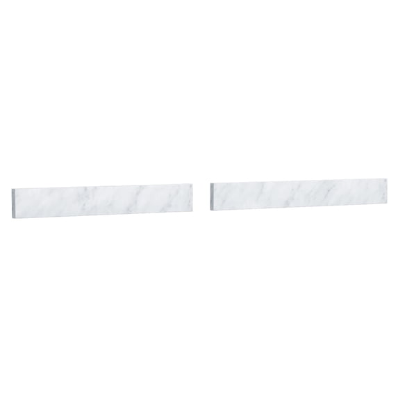 Wyndham Collection WCFVCA148BSCW 48" X 3" Backsplash - White