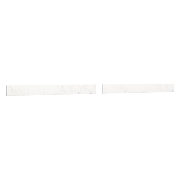 Wyndham Collection WCFVCA166BSC2 66" X 3" Backsplash - Carrara Cultured Marble