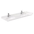 thumbnail image 1 of Wyndham Collection Wcfvca166dtopuns 66" Double Vanity Top - Carrara Cultured Marble, 1 of 1