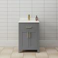 thumbnail image 1 of Wyndham Collection WCG242424SGGCCUNSMXX Beckett 24" Free Standing Single Basin Vanity Set, 1 of 7
