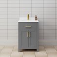 thumbnail image 1 of Wyndham Collection WCG242424SGGWCUNSMXX Beckett 24" Free Standing Single Basin Vanity Set, 1 of 7