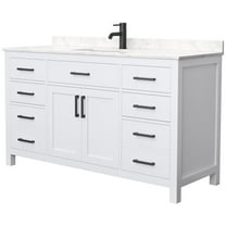 Wyndham Collection Wcg242460s-Unsmxx Beckett 60" Free Standing Single Basin Vanity Set -
